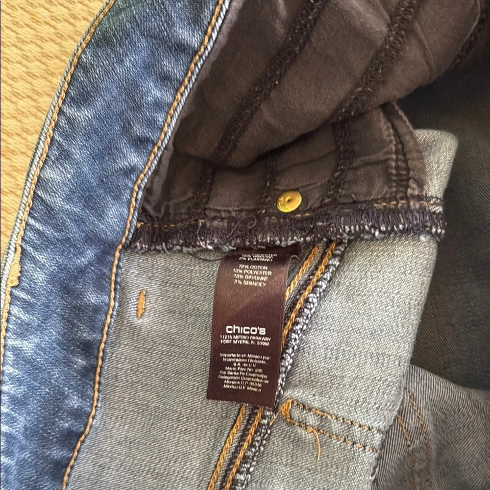 Chico's Blue Boot Cut Jeans with Classic Denim Style - Picture 8 of 9